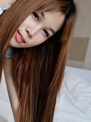 20 year old Thai Donut gets huge facial from white cock