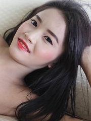 18yo cute Thai femboy Ice has asshole stuffed by white cock