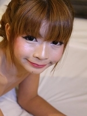 18yo flat-chested Thai ladyboy Unicorn gets ass reamed by big white cock